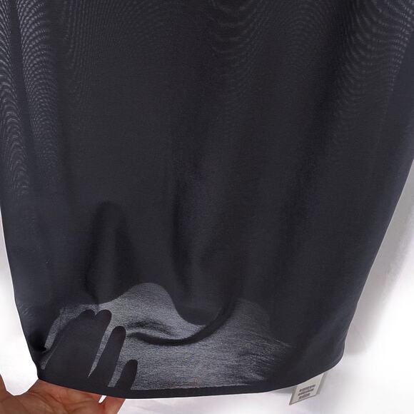COS Sheer Mesh Dress Mini Black Bodycon Scoop Neck Sleeveless Tank Sz 8 - Picture 3 of 6
